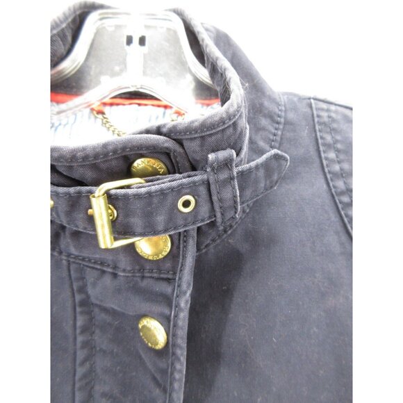 Banana Republic Jacket Small Military Coat Elbow Patches Utility Belt - Picture 7 of 13